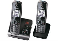 картинка Panasonic KX-TG6722RUB - Беспроводной телефон DECT (радиотелефон) с автоответчиком, цвет: черный  от магазина Интерком-НН