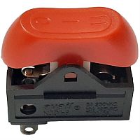 картинка Переключатель клавишный KCD1-8 (223(13)) красный без подсветки OFF-ON-ON 6A 250VAC от магазина Интерком-НН