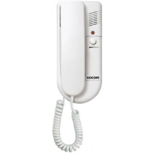 картинка Kocom DP-203HA аудиодомофон (белый) трубка переговорная с кнопкой управления замком от магазина Интерком-НН