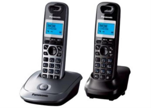 картинка Panasonic KX-TG2512RU1 беспроводной телефон DECT (радиотелефон) , цвет серый металлик/черный от магазина Интерком-НН