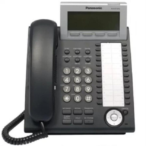 картинка Panasonic KX-DT346RUB-RB цифровой системный телефон 24 кнопки с индикацией, черный Б/У от магазина Интерком-НН фото 2
