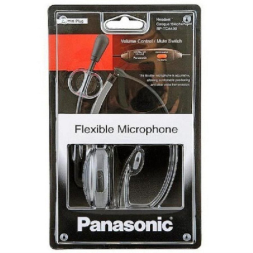 картинка Panasonic RP-TCA430E-S гарнитура для проводных и DECT телефонов штекер 2,5 мм, регулировка громкости от магазина Интерком-НН фото 2