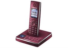 картинка Panasonic KX-TG8561RUR - Беспроводной телефон DECT (радиотелефон) с автоответчиком, цвет: Красный  от магазина Интерком-НН