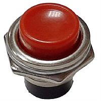 картинка Выключатель (кнопка) 314(10) (красный) D=16мм, 2 контакта без фиксации для электроинструмента от магазина Интерком-НН