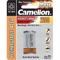 картинка Аккумулятор Camelion 6F22 250 mAh тип Krone Ni-Mh от магазина Интерком-НН