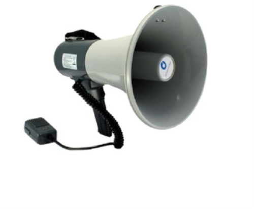 картинка Arstel TS-135BC Мегафон ручной 25/35 Вт с выносным микрофоном и сигналом сирены, 12 В  от магазина Интерком-НН