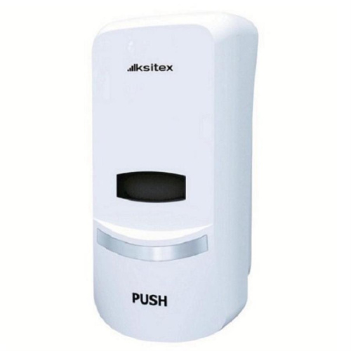 картинка Ksitex SD-1368A Дозатор для мыла, шампуня, 600мл, пластик, цвет белый   от магазина Интерком-НН