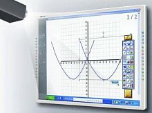 картинка Интерактивная доска 112" IQBoard PS S112B, резисторная технология, USB, RS232, Bluetooth от магазина Интерком-НН