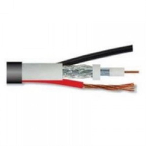 картинка Кабель коаксиальный 3C-2V, 75Ом (CU, оплетка AL)+кабель питания 2х0,5 (CU, одножильный) (бухта 100м) от магазина Интерком-НН