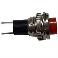 картинка Выключатель (кнопка) 314(5) (красный) D=10мм без фиксации для электроинструмента от магазина Интерком-НН