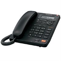 картинка Panasonic KX-TS2570RUB проводной телефон с цифровым автоответчиком, цвет черный от магазина Интерком-НН