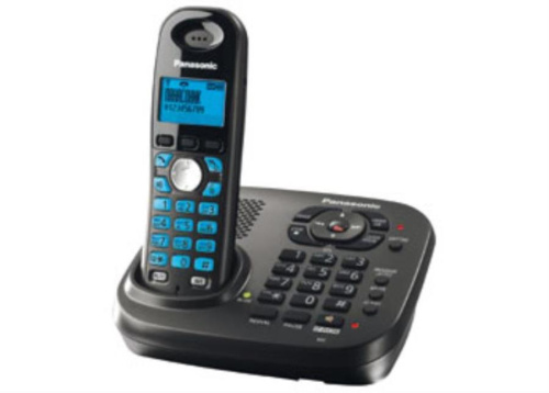 картинка Panasonic KX-TG7341RUT - Беспроводной телефон DECT (радиотелефон) с автоответчиком, цвет: темно-серы от магазина Интерком-НН