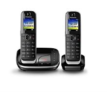 картинка Panasonic KX-TGJ322RUB - Беспроводной цифровой телефон DECT (радиотелефон) цвет: черный  от магазина Интерком-НН