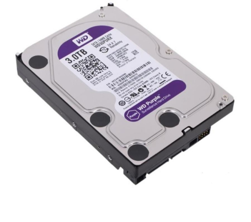 картинка Western Digital WD30PURX Purple Жесткий диск для видеорегистраторов 3Tb  64Mb SATA-III от магазина Интерком-НН фото 2