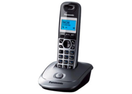 картинка Panasonic KX-TG2511RUM - Беспроводной телефон DECT (радиотелефон) , цвет: серый металлик  от магазина Интерком-НН
