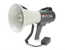 картинка Arstel AT-M135BC Мегафон ручной 25/35 Вт с выносным микрофоном и сигналом сирены от магазина Интерком-НН