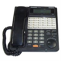 картинка Panasonic KX-T7433RUB Б/У Системный телефон 24 кнопки, черный  от магазина Интерком-НН