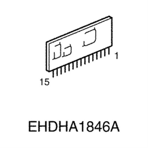 картинка Panasonic EHDHA1846A Микросхема IC,HYBRID запчасть для Panasonic KX-TDA6174XJ KX-TDA6174X от магазина Интерком-НН фото 2