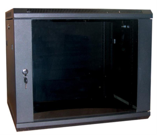 картинка Шкаф настенный 15U серия WM (570х600х770), разборный, черный Netko от магазина Интерком-НН