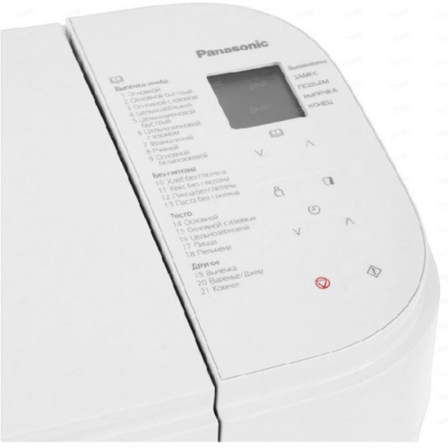 картинка Panasonic SD-B2510WTS  Хлебопечь цвет белый, 550 Вт, программ - 21, вес выпечки - 1.1 кг от магазина Интерком-НН фото 4