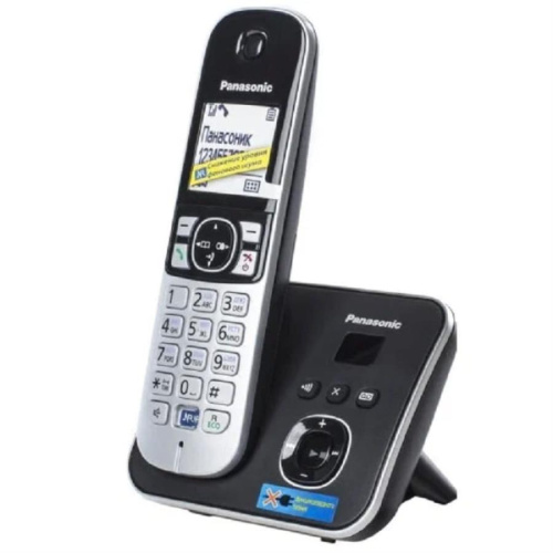 картинка Panasonic KX-TG6821RUB - Беспроводной телефон DECT (радиотелефон) с автоответчиком, цвет: черный  от магазина Интерком-НН фото 3