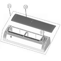 картинка Panasonic CWE11C4944 Облицовка корпуса внутреннего блока кондиционера CS-YW7MKD-1, YW9MKD-1, 12MKD-1 от магазина Интерком-НН