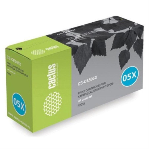 картинка CACTUS CS-CE505X Картридж для принтеров HP LaserJet P2050, P2055, P2055d, P2055dn, P2055X 6500 стр. от магазина Интерком-НН