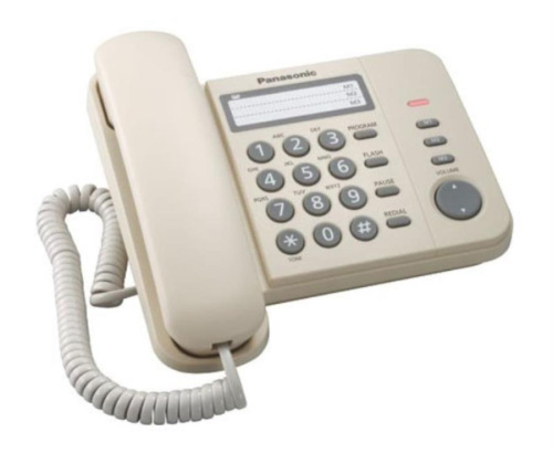 картинка Panasonic KX-TS2352RUJ проводной телефон, цвет бежевый от магазина Интерком-НН фото 3