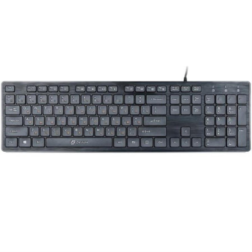 картинка OKLICK 500M клавиатура проводная компьютерная USB (черная) от магазина Интерком-НН