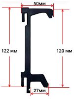 картинка Panasonic Z3018-1480 (F3018-1480) крючок, замок двеери для СВЧ NE-1022, 1025, 1027, 1037, 710, 920 от магазина Интерком-НН