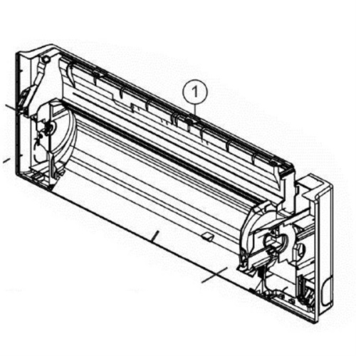 картинка Panasonic CWD50C1653 CHASSY COMPLETE корпус внутреннего блока кондиционера Panasonic CS-E9MKD от магазина Интерком-НН