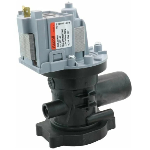 картинка Askoll C00044998 сливной насос (помпа) 30Вт 0,22А в сборе с улиткой для стиральной машины Indesit от магазина Интерком-НН фото 4
