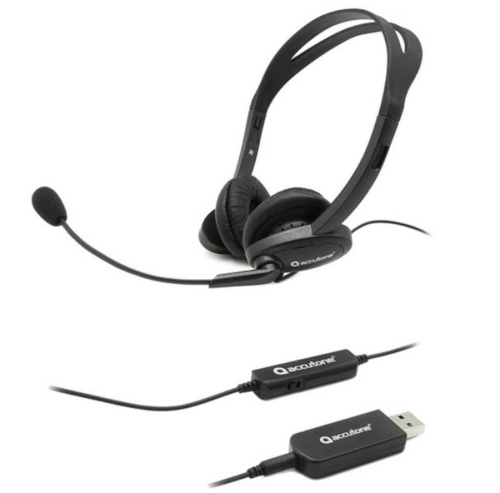картинка Accutone L400 USB Универсальная гарнитура для компьютера, планшета и мобильного телефона  от магазина Интерком-НН