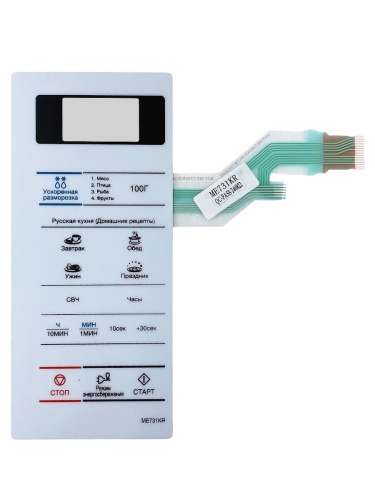 картинка Samsung DE34-00382N сенсорная панель управления для микроволновой печи (СВЧ) ME731KR/BWT белый от магазина Интерком-НН