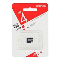 картинка Память Micro SD 4Gb SmartBuy class4 без адаптера (SB4GBSDCL4-00)  от магазина Интерком-НН