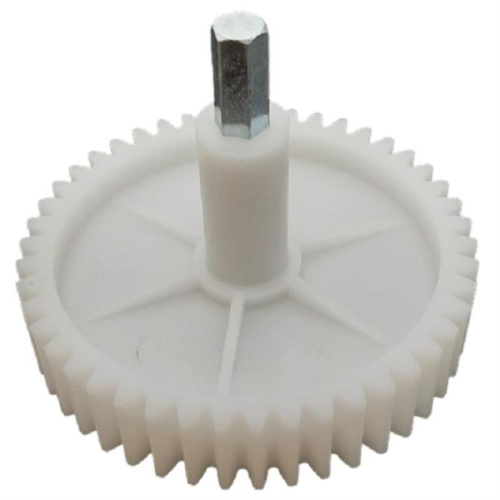 картинка Шестерня большая с валом D=81мм, H=81/17мм, 46 прямых зубьев для мясорубки Vitek  от магазина Интерком-НН