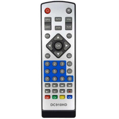 картинка Huayu DC910HD (17744) пульт дистанционного управления (ПДУ) для цифровой приставки D-Color от магазина Интерком-НН