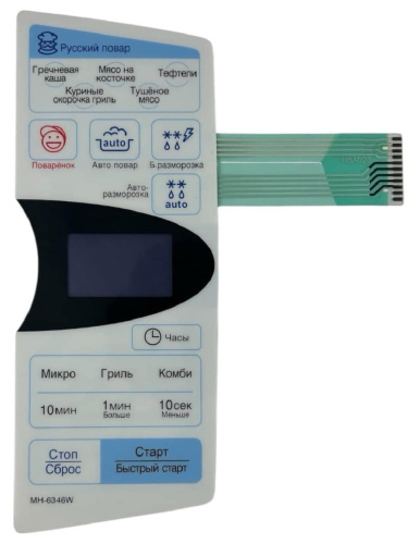 картинка LG 350681A023B Сенсорная панель управления СВЧ печи MH-6346W белый от магазина Интерком-НН