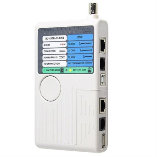 картинка HT-2468B Универсальный  кабельный тестер RJ45, RJ11, RJ12, USB, BNC от магазина Интерком-НН фото 4