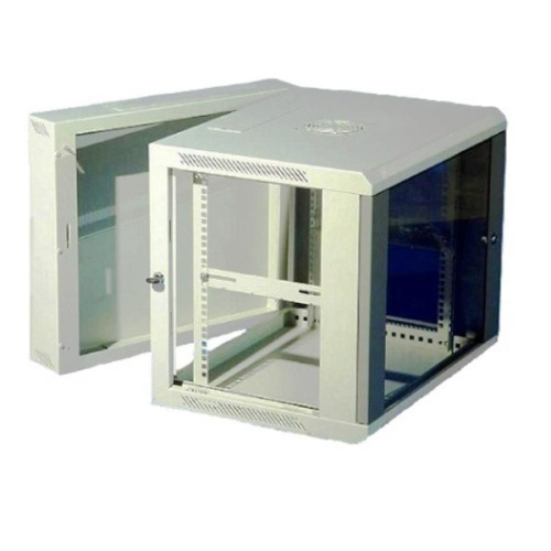 картинка Шкаф настенный 2-х секционный 6U серия ZH (600х550х368), собранный, серый от магазина Интерком-НН