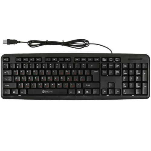 картинка OKLICK 90MV2 клавиатура проводная компьютерная USB (черная) от магазина Интерком-НН