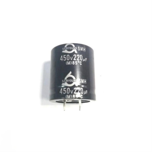 картинка Электролитический конденсатор 220uFx450Vx85°С в алюминиевом цилиндрическом корпусе от магазина Интерком-НН