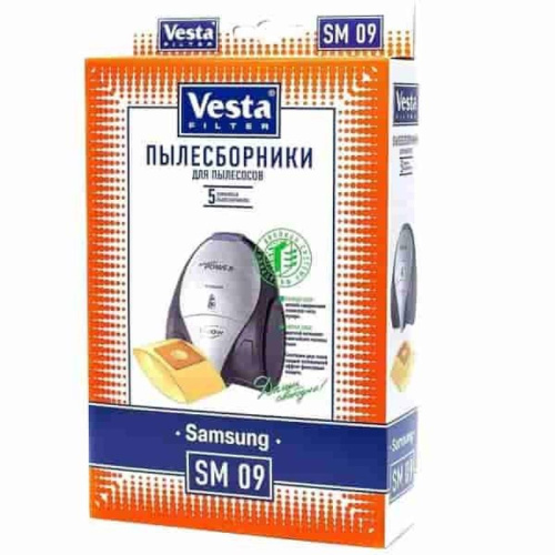 картинка Vesta filter SM09 комплект мешков-пылесборников бумажных (5шт) для пылесоса Samsung  от магазина Интерком-НН