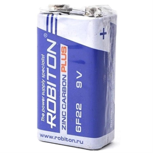 картинка Robiton R-6F22-SR1 6F22 элемент питания (батарейка), номинальное напряжение 9В (типа "Крона") от магазина Интерком-НН