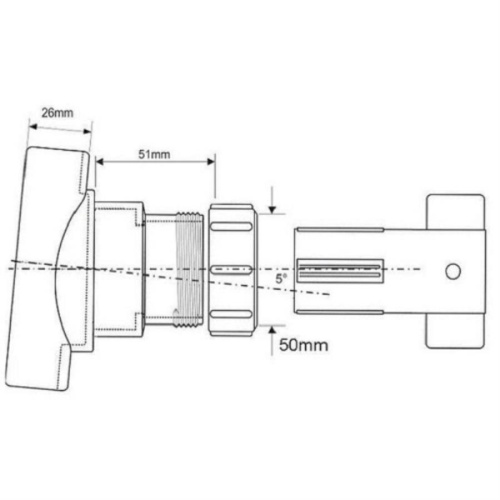 картинка McAlpine BOSSCONN 110-50-GR 110мм Х 50мм Врезка (адаптер) в канализационную трубу (пластиковая) от магазина Интерком-НН фото 2