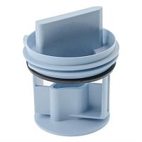 картинка Bosch 00647920 Сливной фильтр стиральной машины с уплотнителем, длинная ручка, серый от магазина Интерком-НН