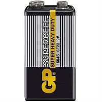 картинка GP Supercell GP1604S-2S1 6F22 элемент питания (батарейка), номинальное напряжение 9В (типа "Крона") от магазина Интерком-НН