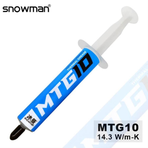 картинка Snowman MTG-10 (MTG10) Термопаста 10 г шприц, теплопроводность 14.3 Вт/м*К  от магазина Интерком-НН фото 3