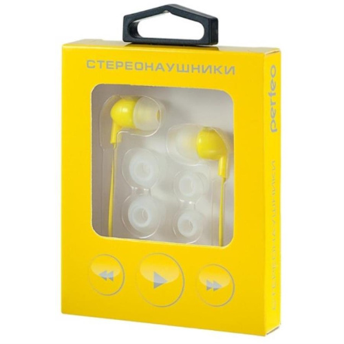 картинка Perfeo PF-IPD-YLW Внутриканальные наушники, желтые  от магазина Интерком-НН