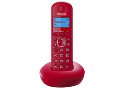 картинка Panasonic KX-TGB210RUR - Беспроводной телефон DECT (радиотелефон) , цвет: красный  от магазина Интерком-НН